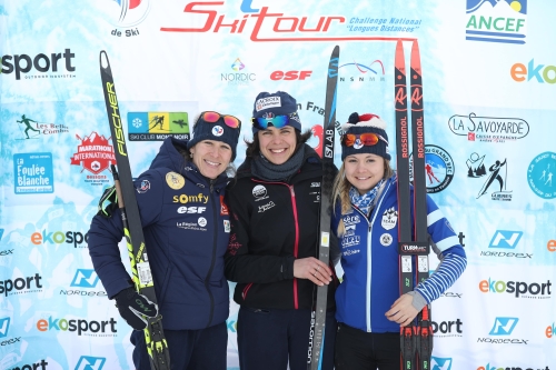 LE PODIUM FEMININ DU MARATHON DE BESSANS