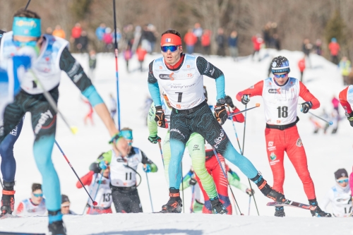 THOMAS CHAMBELLANT AU TOP DU MARATHON SKI TOUR