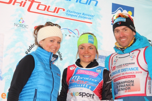 LES LAUREATS DU MARATHON SKI TOUR ACCLAMES AUX SAISIES