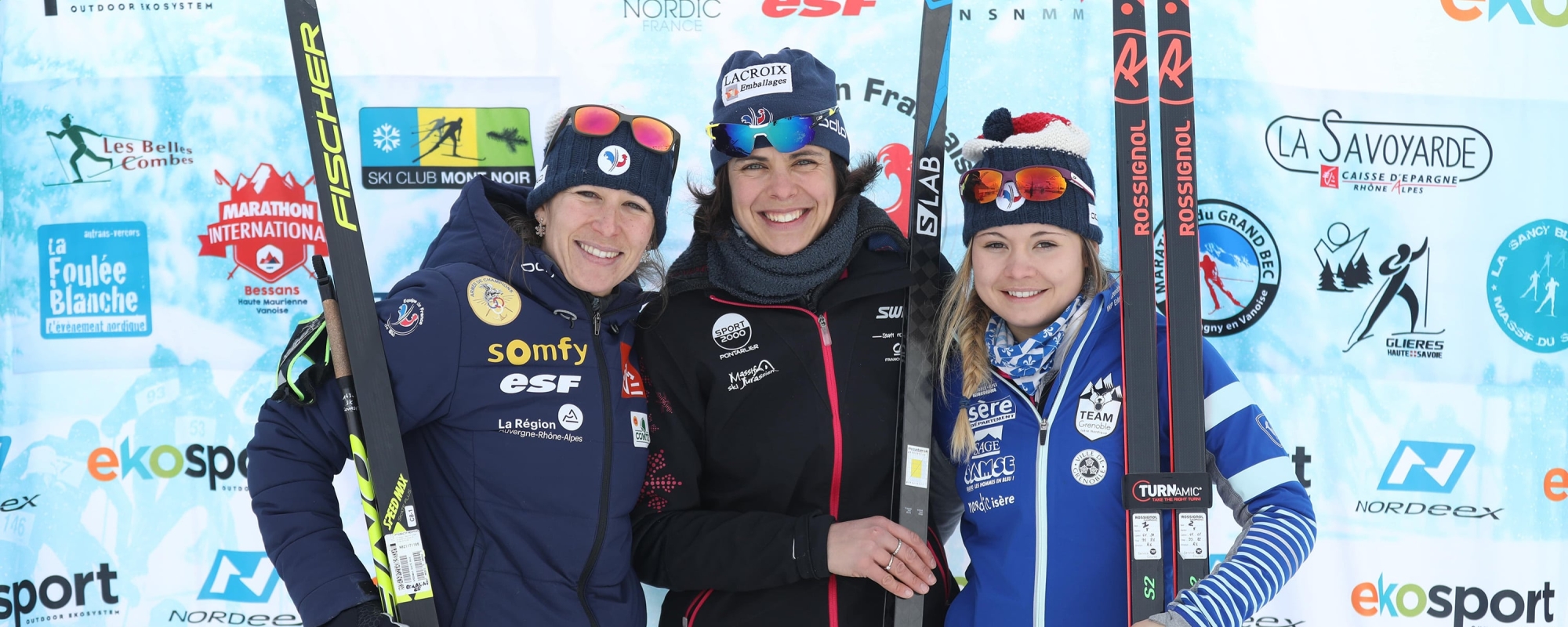 LE PODIUM FEMININ DU MARATHON DE BESSANS